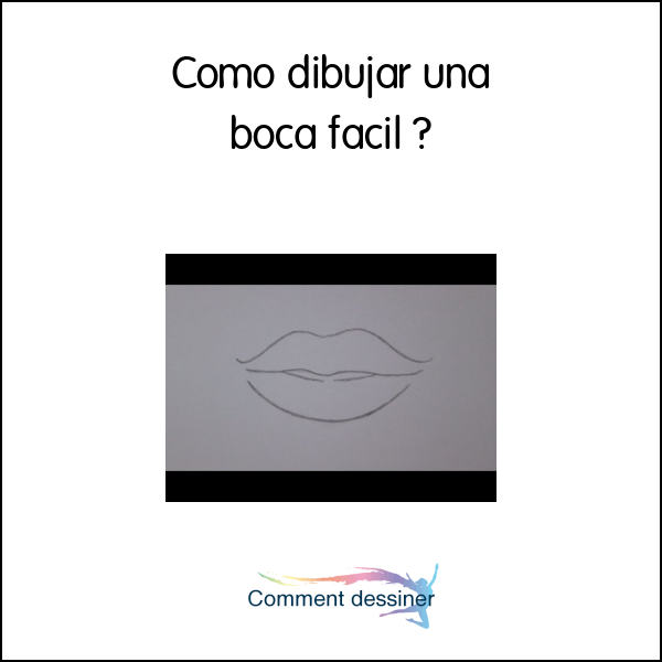 Como dibujar una boca facil